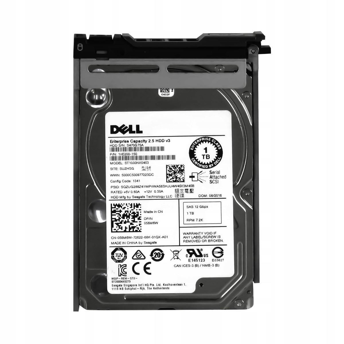 Dell 1TB 056M6W 7.2K 128MB SAS-3 2.5'' ST1000NX0453