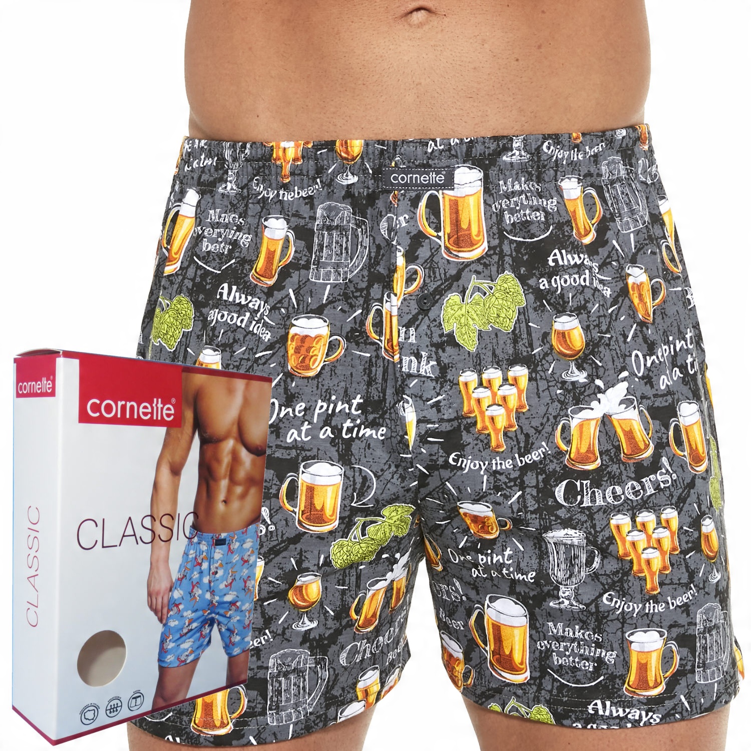 

Cornette bokserki Classic luźne 001/111 beer piwko