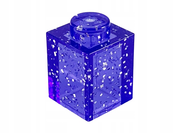 

Lego 3005 Klocek 1x1 Glitter TransPurple 6253761 1