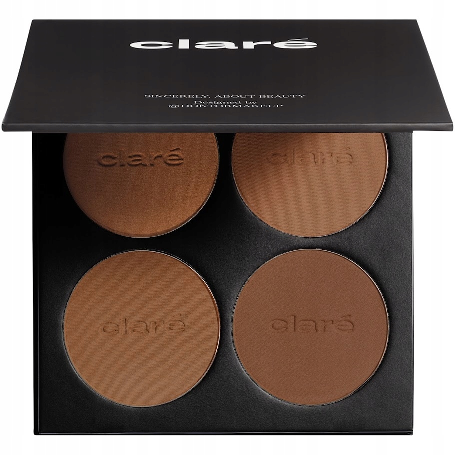 Claré Pressed Bronzing Powder Palette Paleta 4 lisovaných bronzerů
