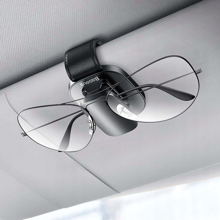 BASEUS UCHWYT SAMOCHODOWY NA OKULARY KARTY MOCNY KLIPS WIESZAK DO SAMOCHODU Rodzaj na okulary