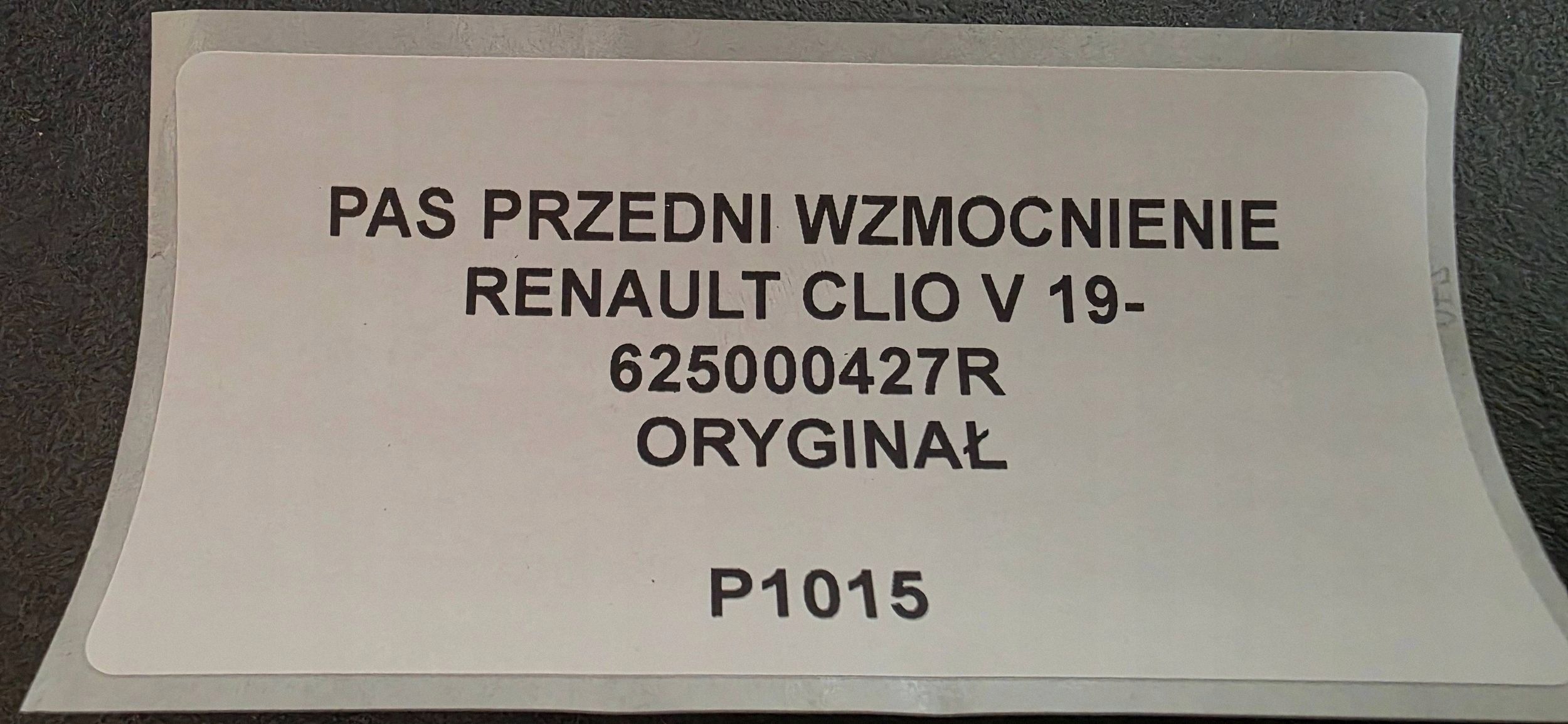 support panel for radiators pillar RENAULT CLIO V 19- original 625000427R
