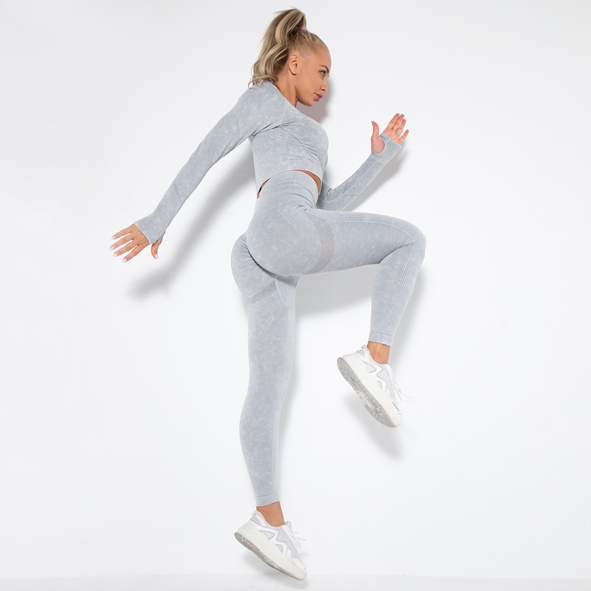 DAMSKI ZESTAW FITNESS 2-CZĘŚCIOWY JOGI JOGGING M Płeć kobieta