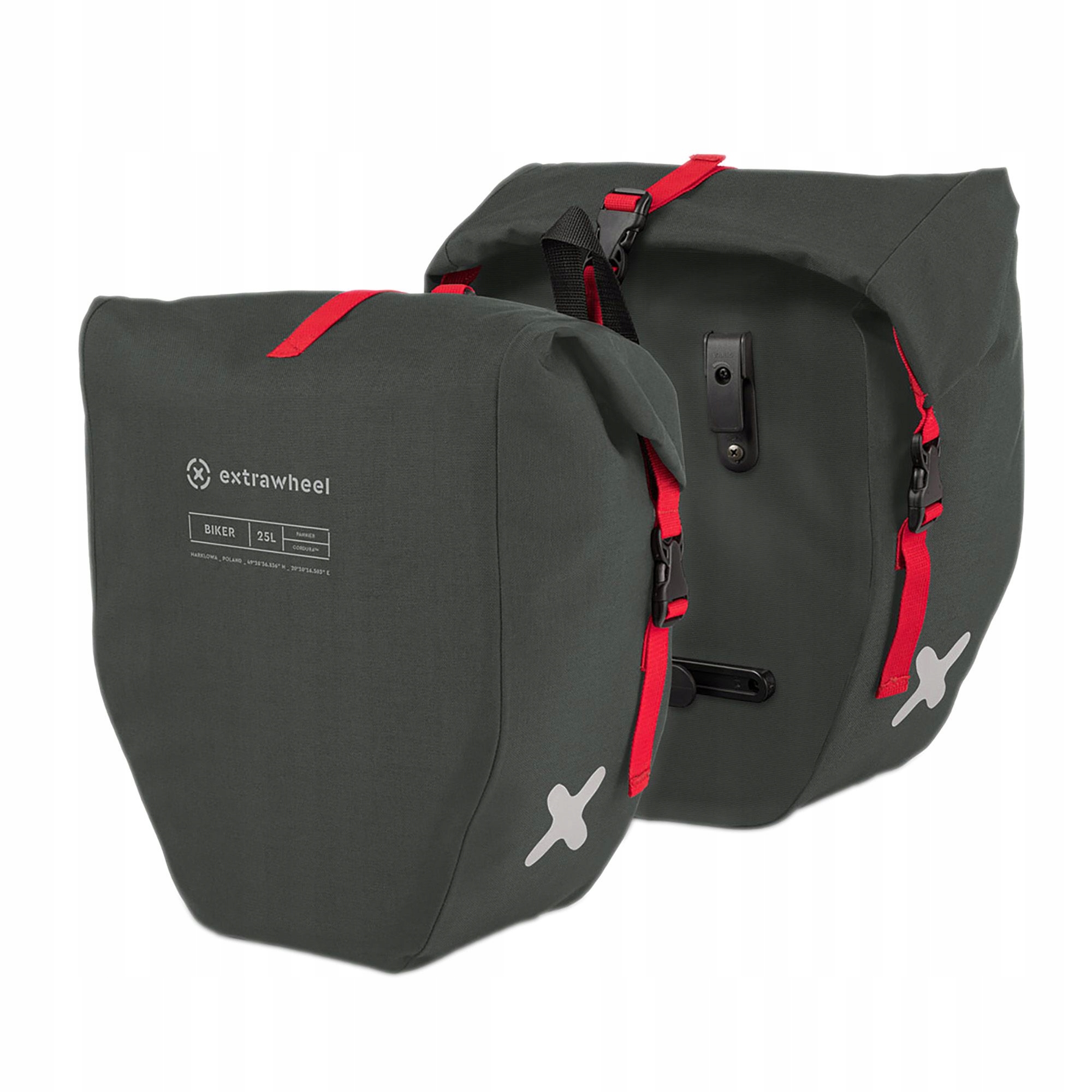 Sakwy Tylne Extrawheel Biker Polyester 50L Grey/Bl