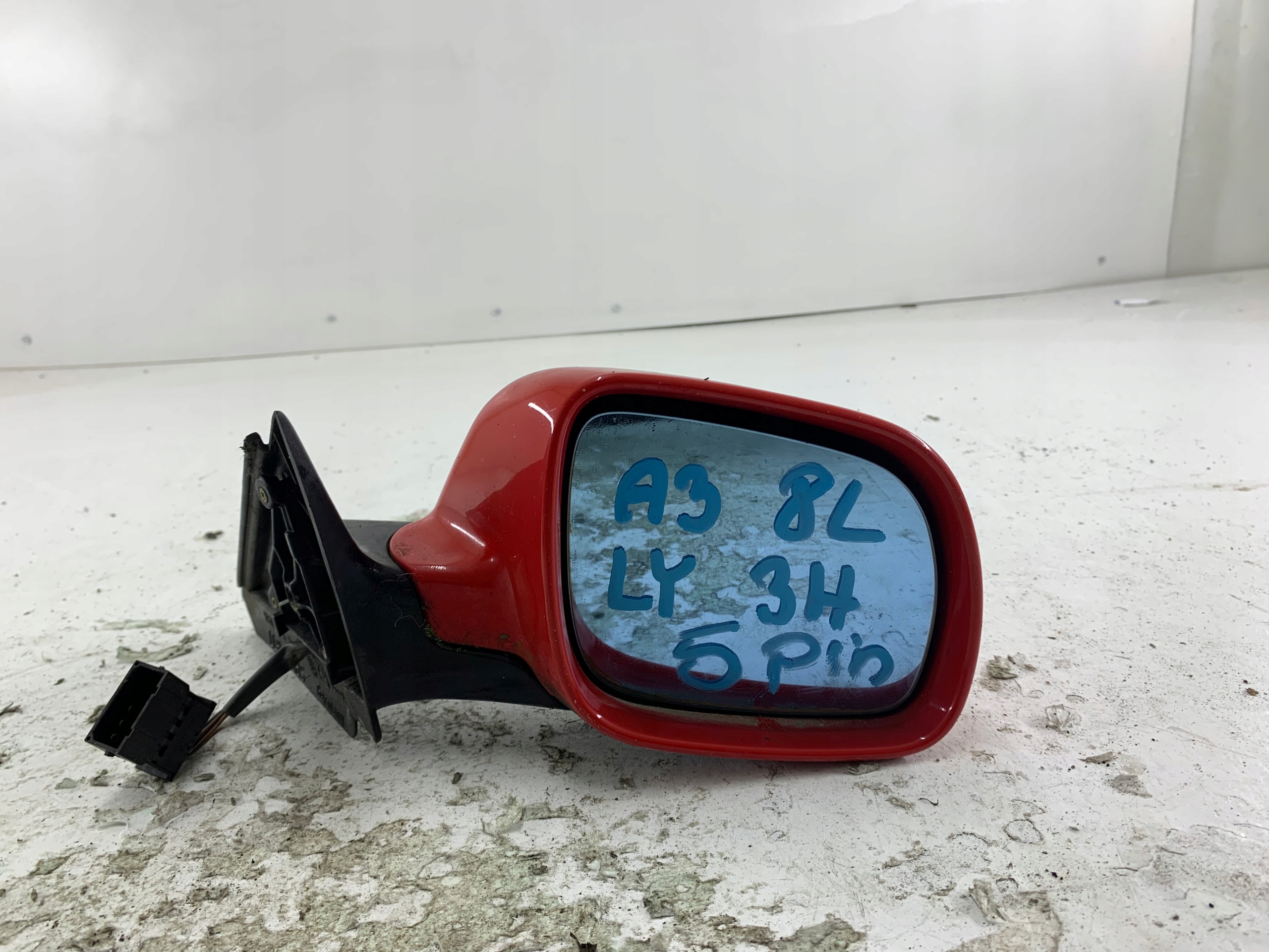 AUDI A3 8L mirror right LY3H 5 PIN