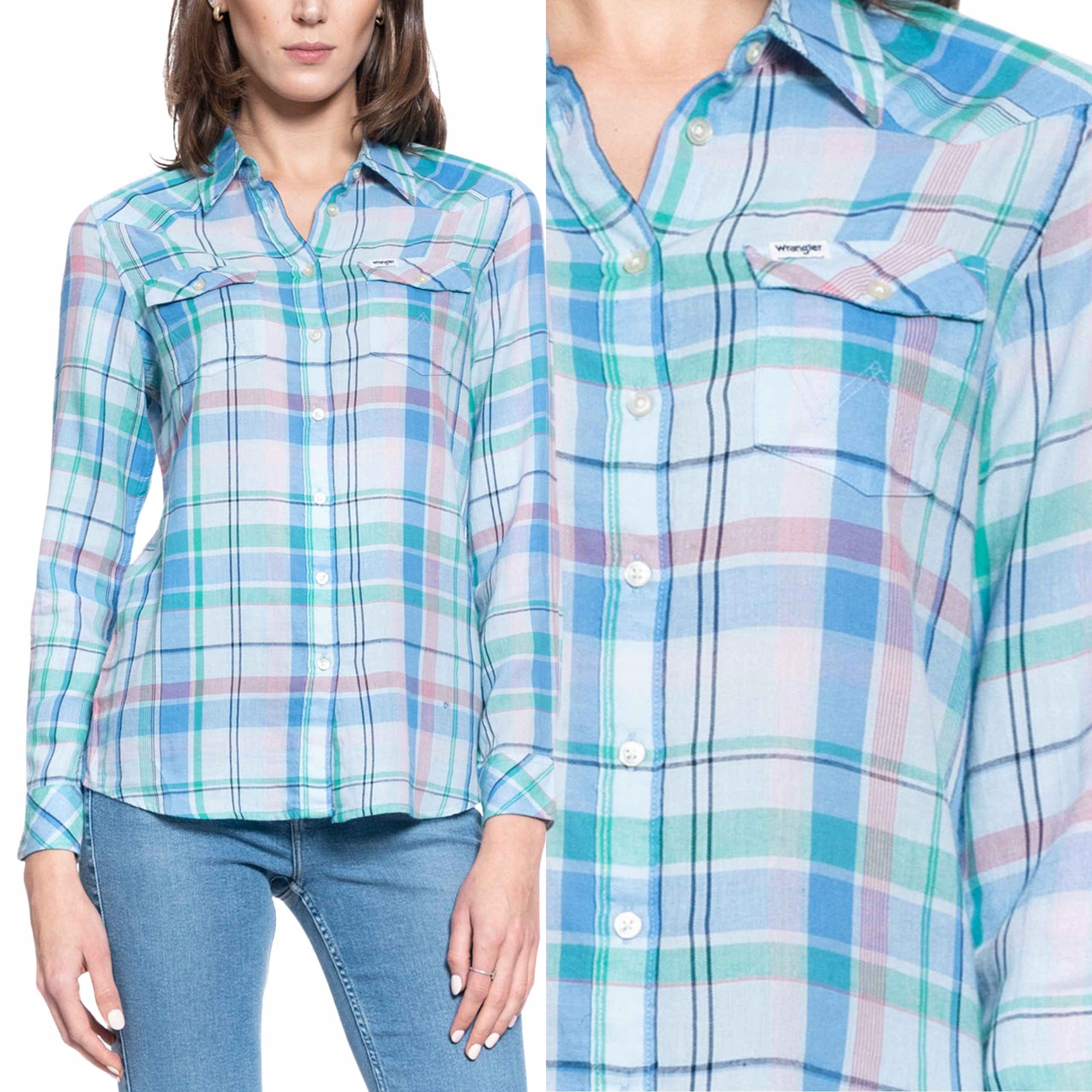 Wrangler košile Checked s dlouhým rukávem Vetern Hirt Xs