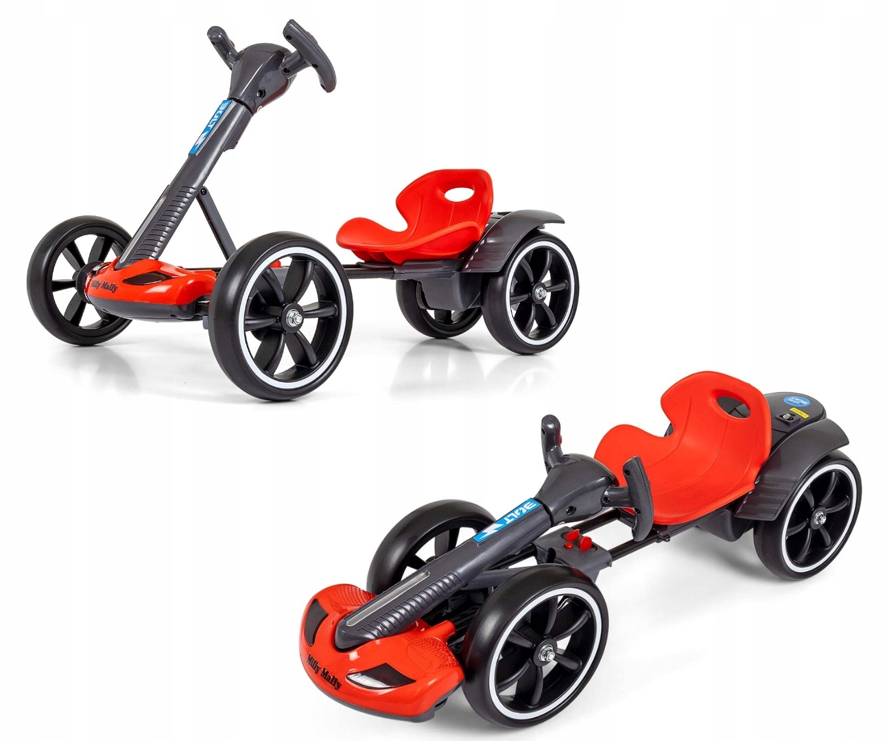 Elektryczny Gokart Dla Dziecka Na Akumulator Pilot Led Bolt Milly Mally