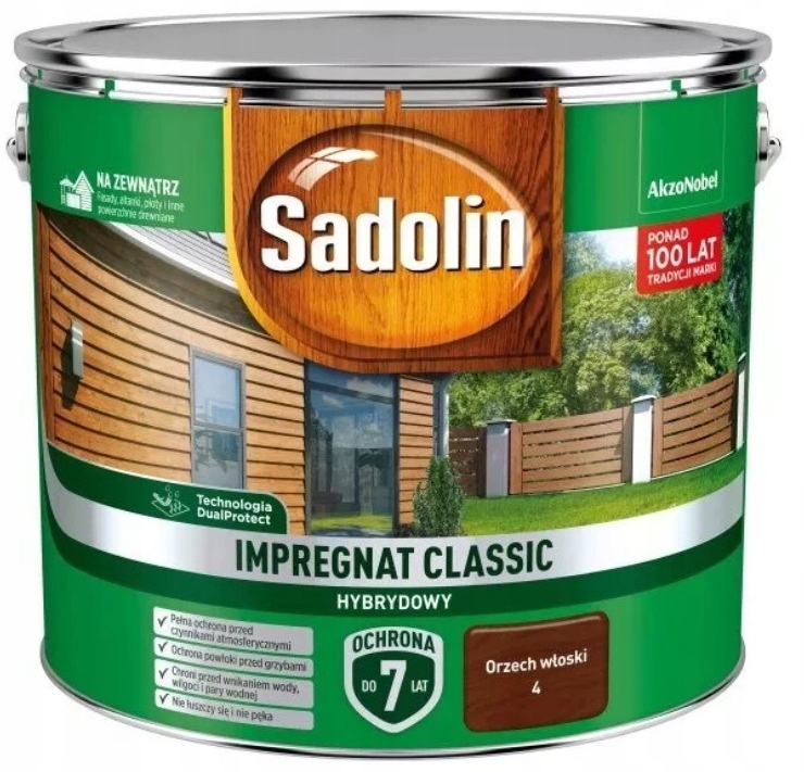

Impregnat Sadolin Classic- orzech włoski, 9l