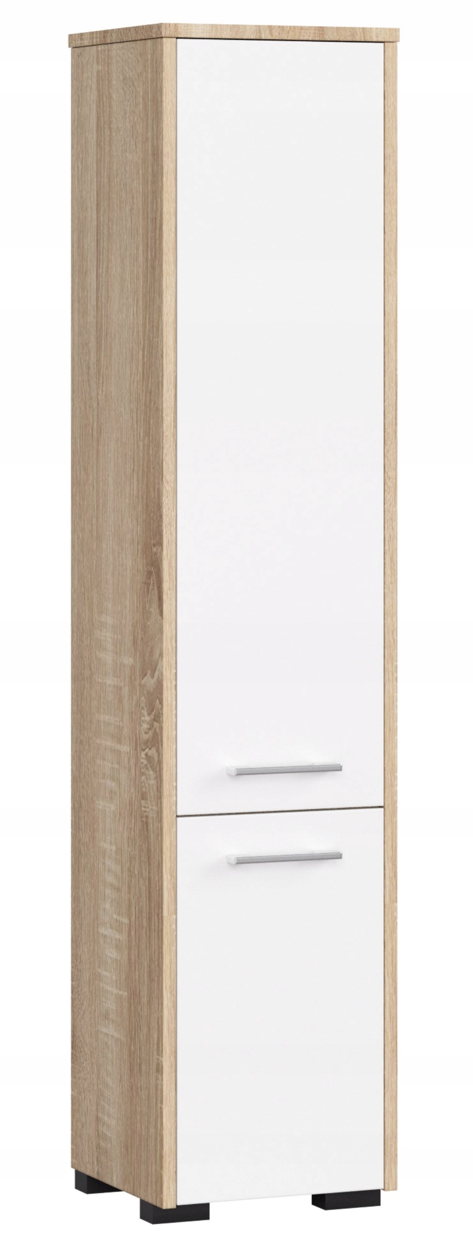 Skříňka koupelnový sloupek Fin 2D sonoma-bílá Akd