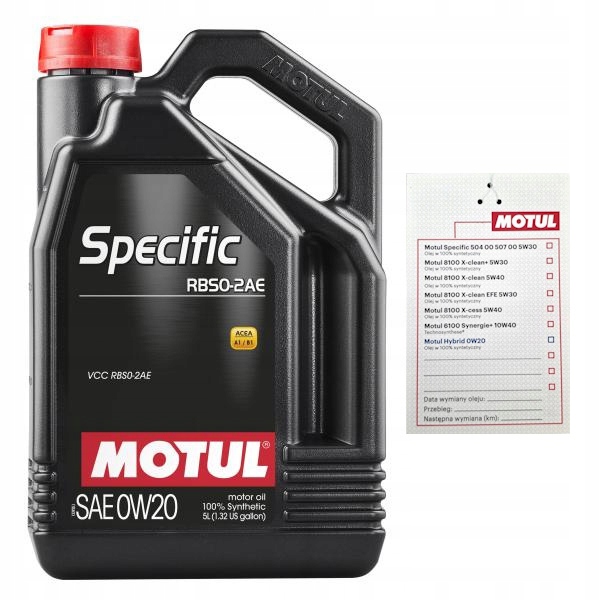 Olej Motul Specific RBS0-2AE 0W20 5L 106045 Zawieszka
