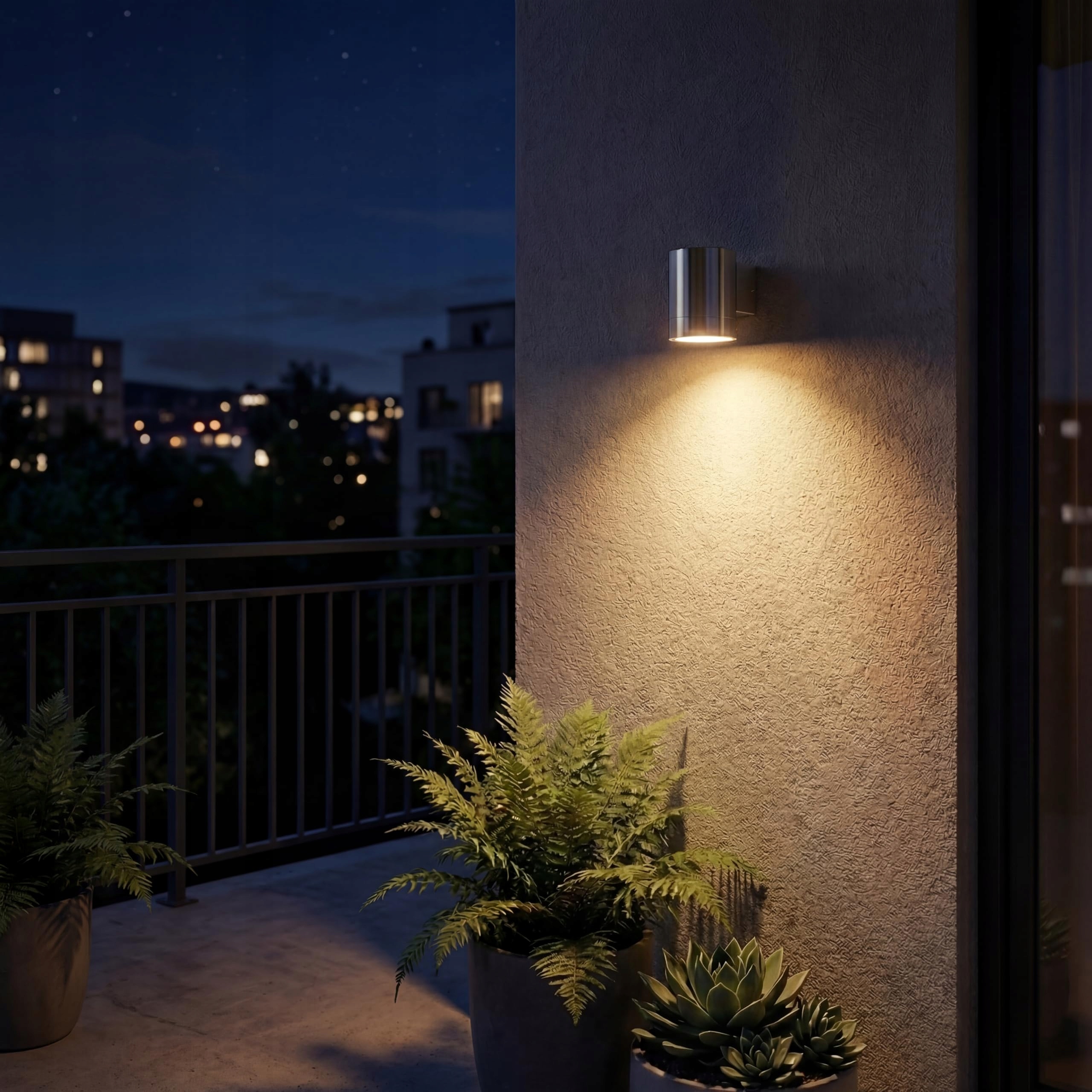 Solarna Lampa Ścienna LED Stalowa Bezprzewodowa IP44 SMARTWARES — miniatura 3
