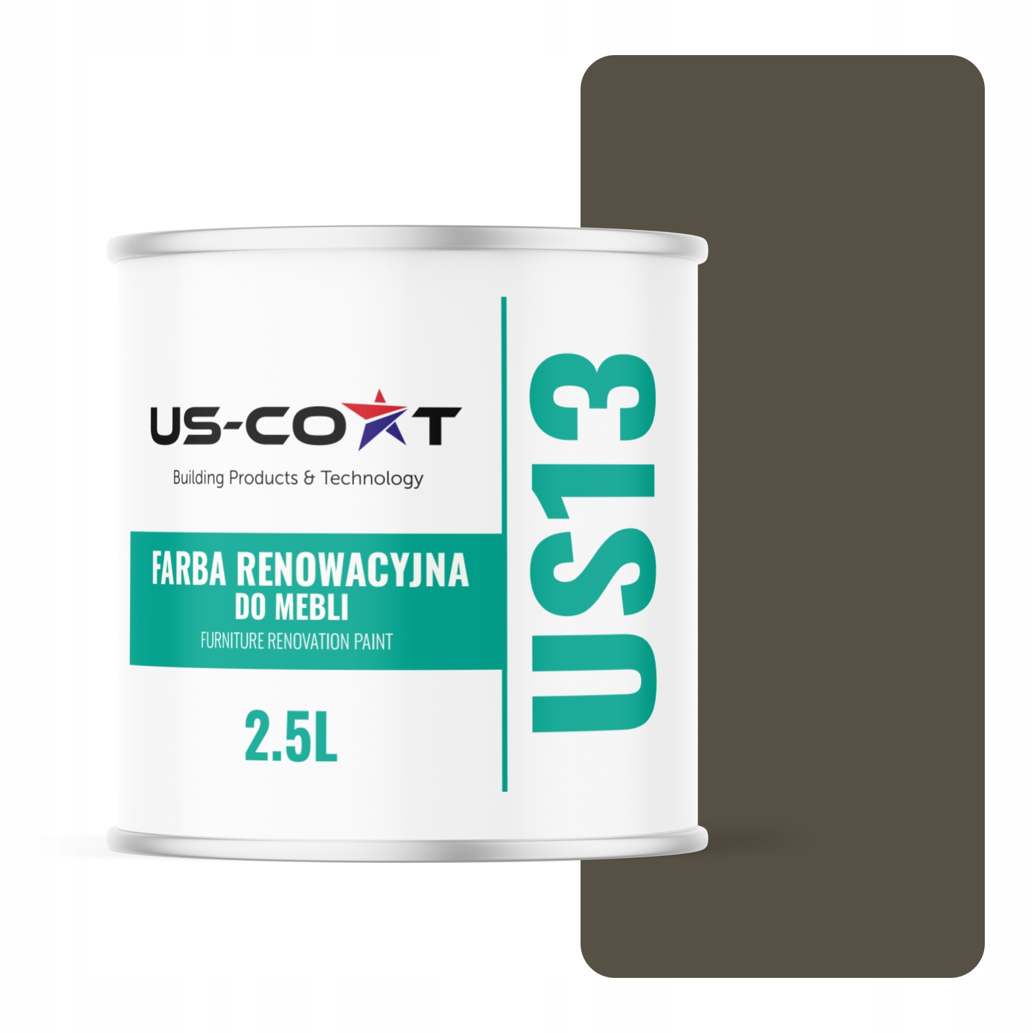 Farba Na Kuchynský Nábytok Na Prednej Strane Skriniek Sivá Hnedá Ral 7013 Lesklá 2,5 L