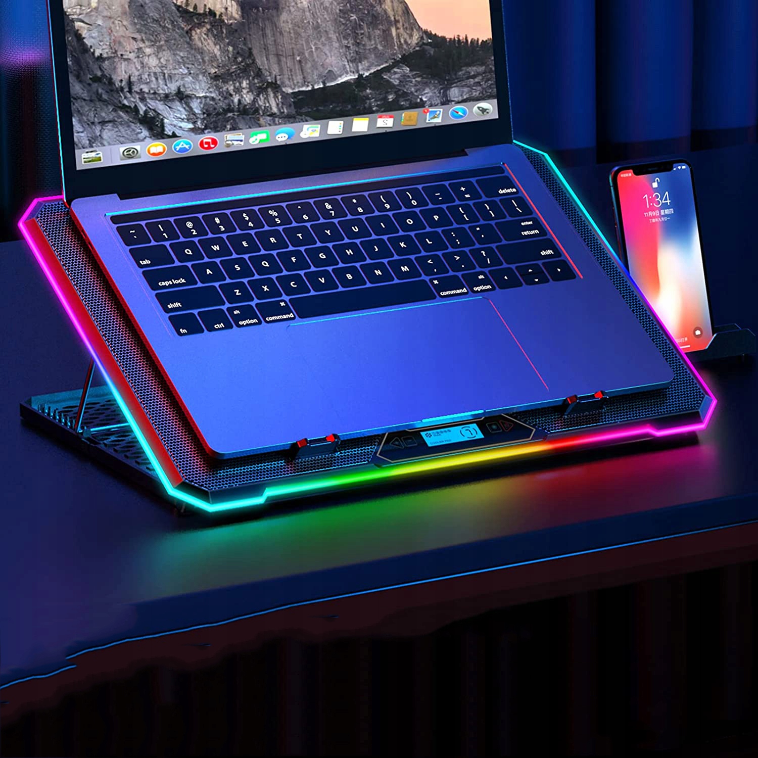 PODSTAWKA PODKŁADKA CHŁODZĄCA POD LAPTOPA RGB Kod producenta K15