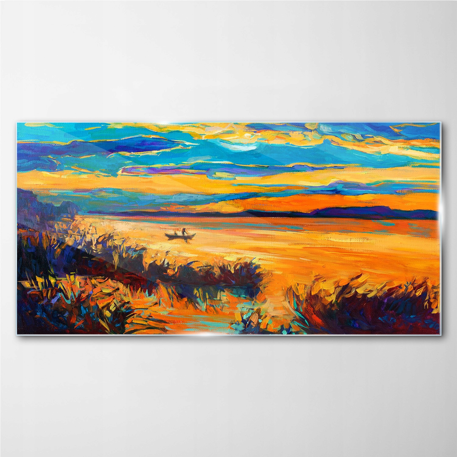 

Foto-obraz szklany Woda zachód słońca 140x70 cm