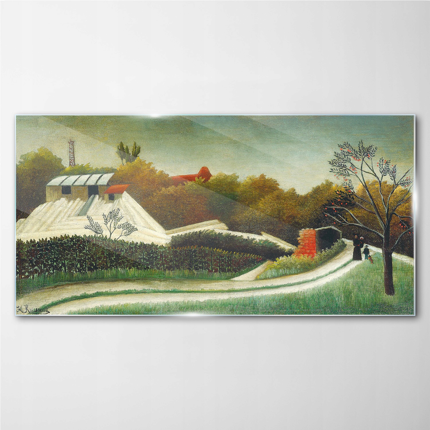 

Foto-obraz szklany Las ścieżka kwiaty 140x70 cm