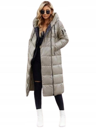 Shein Dámská Péřová Bunda Na Zip XL L3E