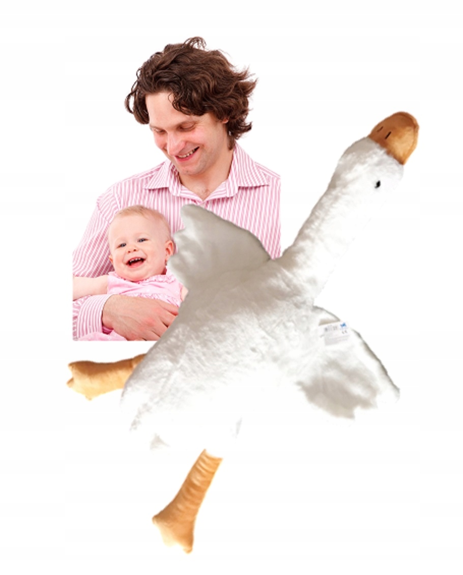 

Maskotka Gęś poduszka pluszak duża 90 cm