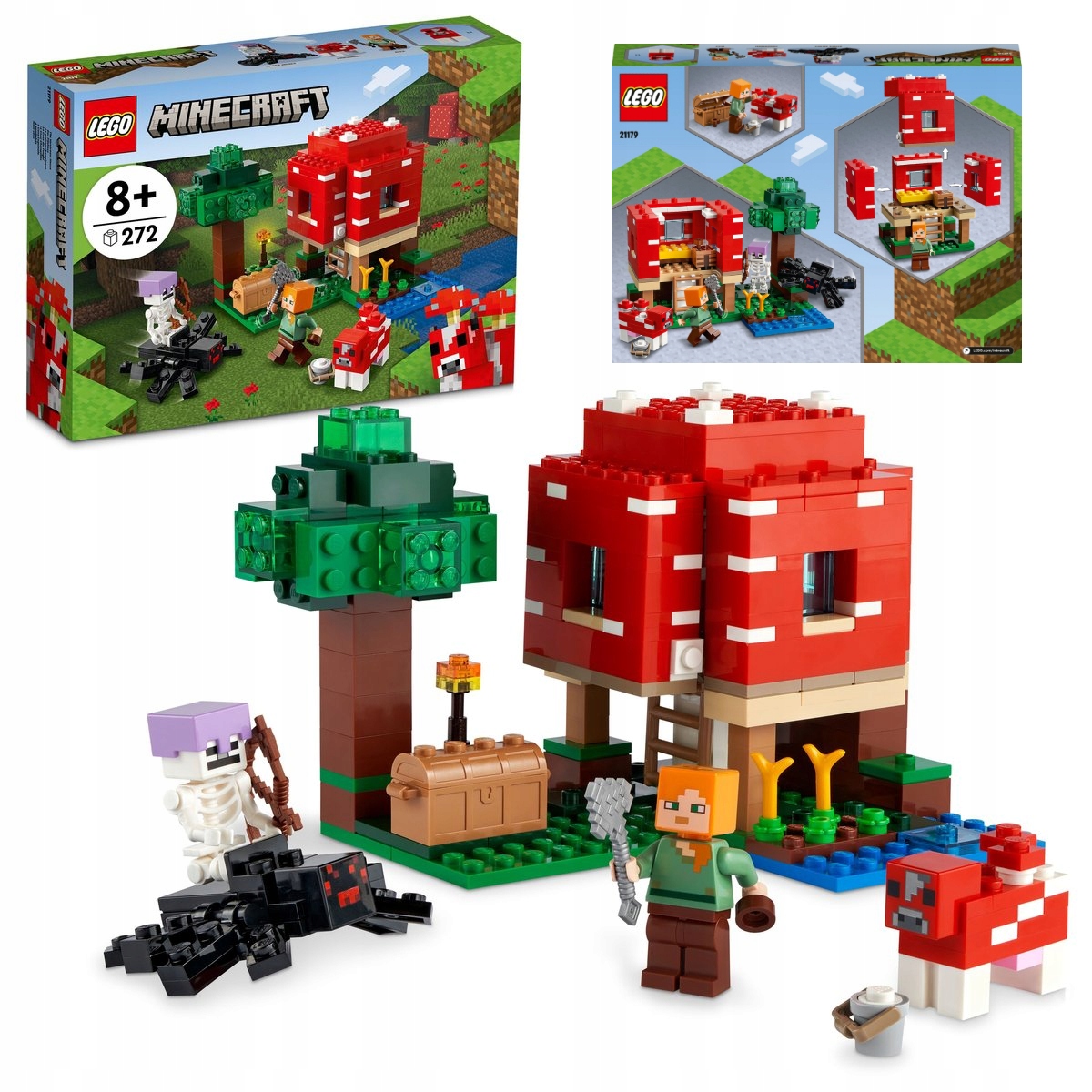 

Lego Maincraft 21179 Dom W Grzybie Minecraft