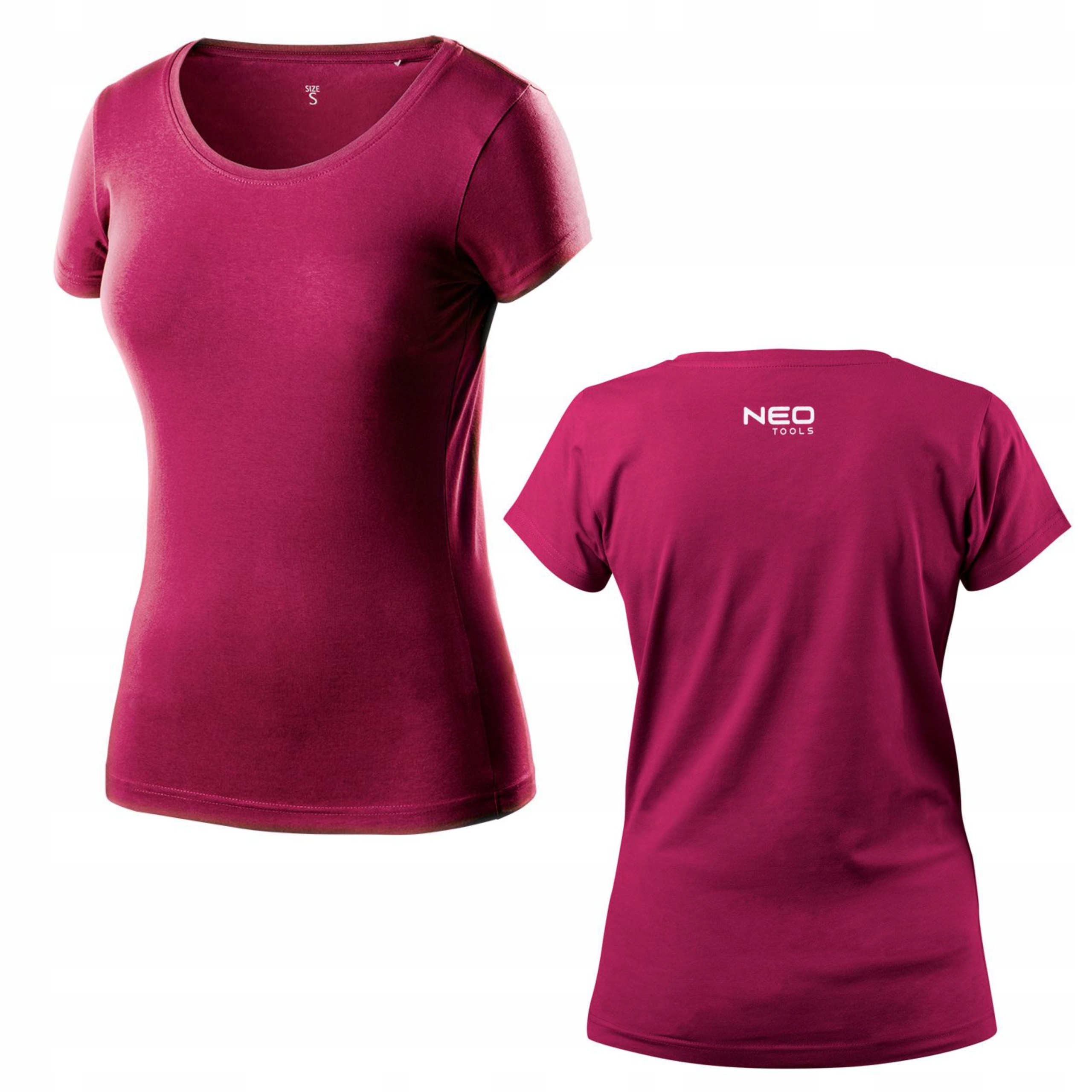 T-SHIRT DAMSKI BORDOWY ROZMIAR XXL NEO 80-611-XXL