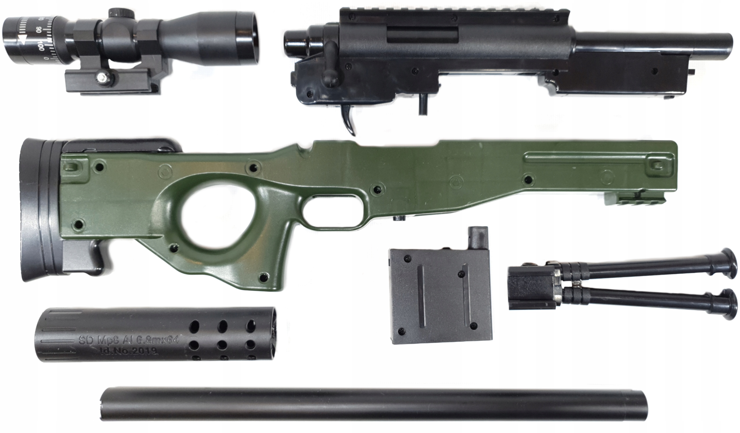 AWP PUSKA MESTERLÖVÉSZ LABDÁKHOZ AIR SOFT GUN LUNETA Hős/Mese nincs