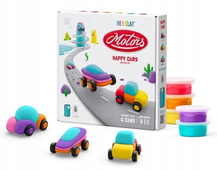 HEY CLAY MASA WESOŁE AUTA HCL60902