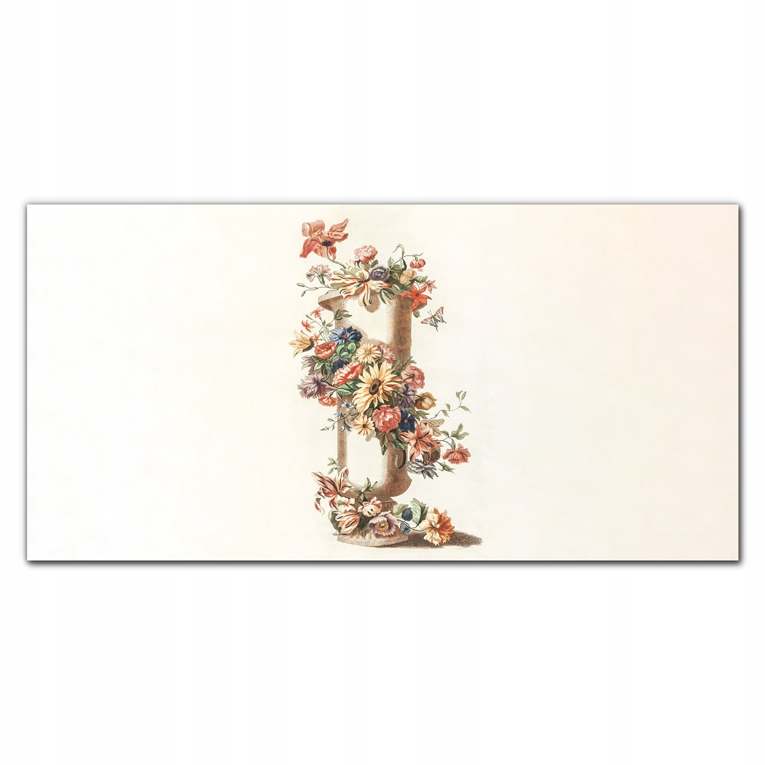 

Panel kuchenny na płytki Kwiaty rośliny 140x70 cm