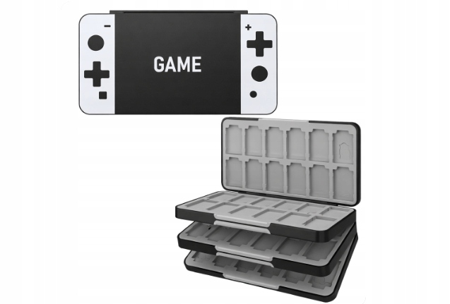 Etui na 72 Karty z Grami Nintendo Switch 24 gniazdami na karty Sd