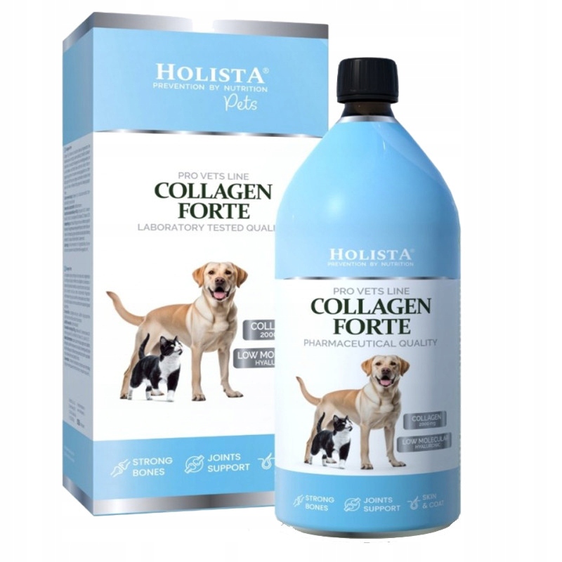 Levně Holista Collagen Forte 1000 ml Kolagen Glukosamin Pro Psa A Kočku Plyn