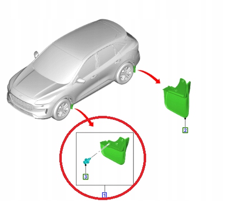 CHLAPACZE PRZÓD KUGA 20 - VIGNALE ST LINE _ 2422028 _ AMLV4J-16G574-BA Stan opakowania oryginalne