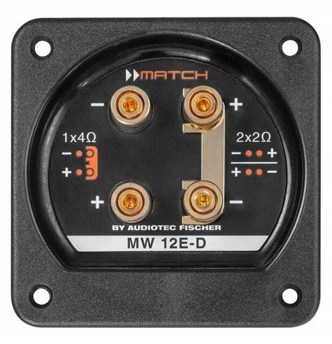 Wzmacniacz CRUNCH GPX600.2 Subwoofer MATCH MW12E-D Klasa wzmacniacza A/B