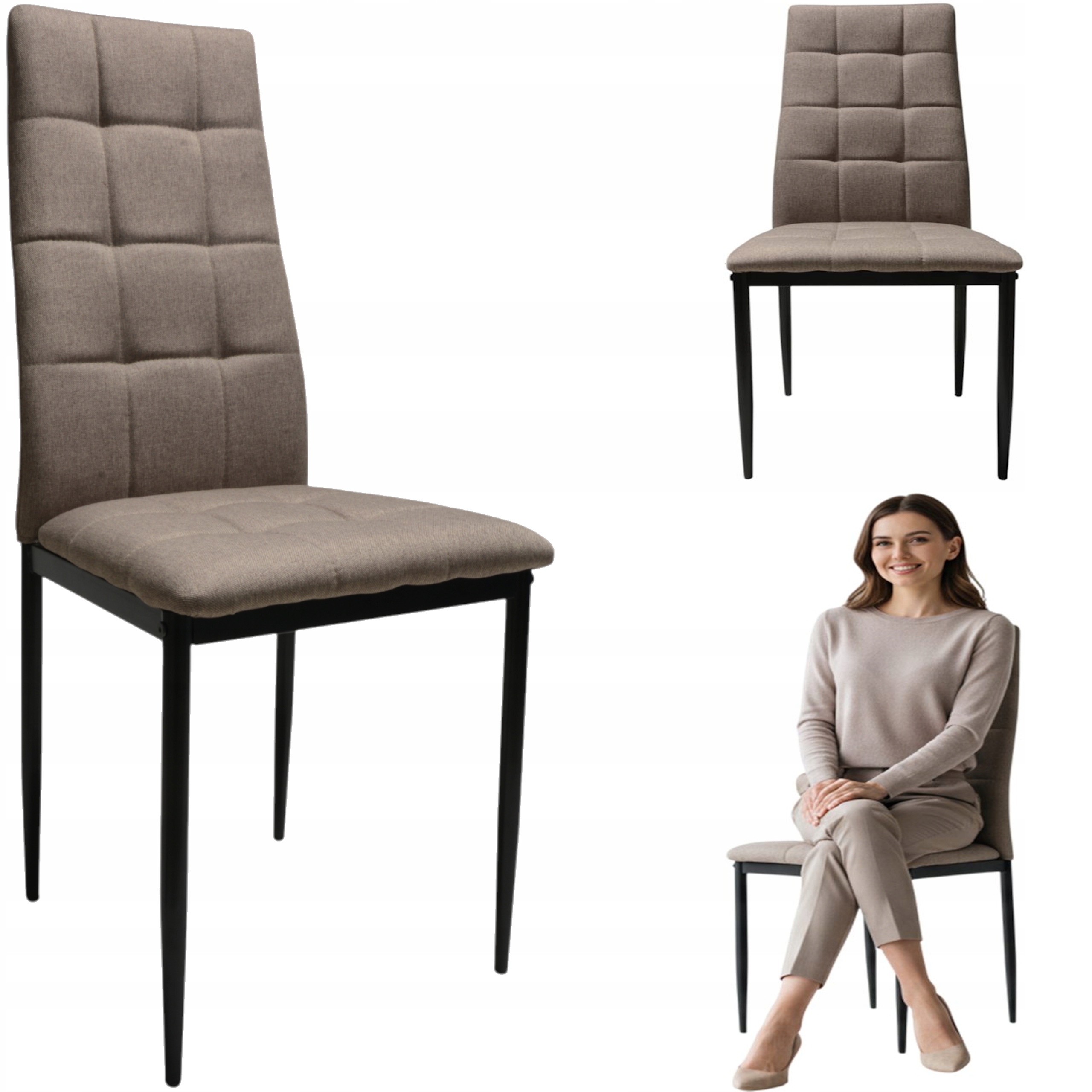 4 Křesla Solden Káva s mlékem Čalouněná, Ergonomická jídelna a kuchyně