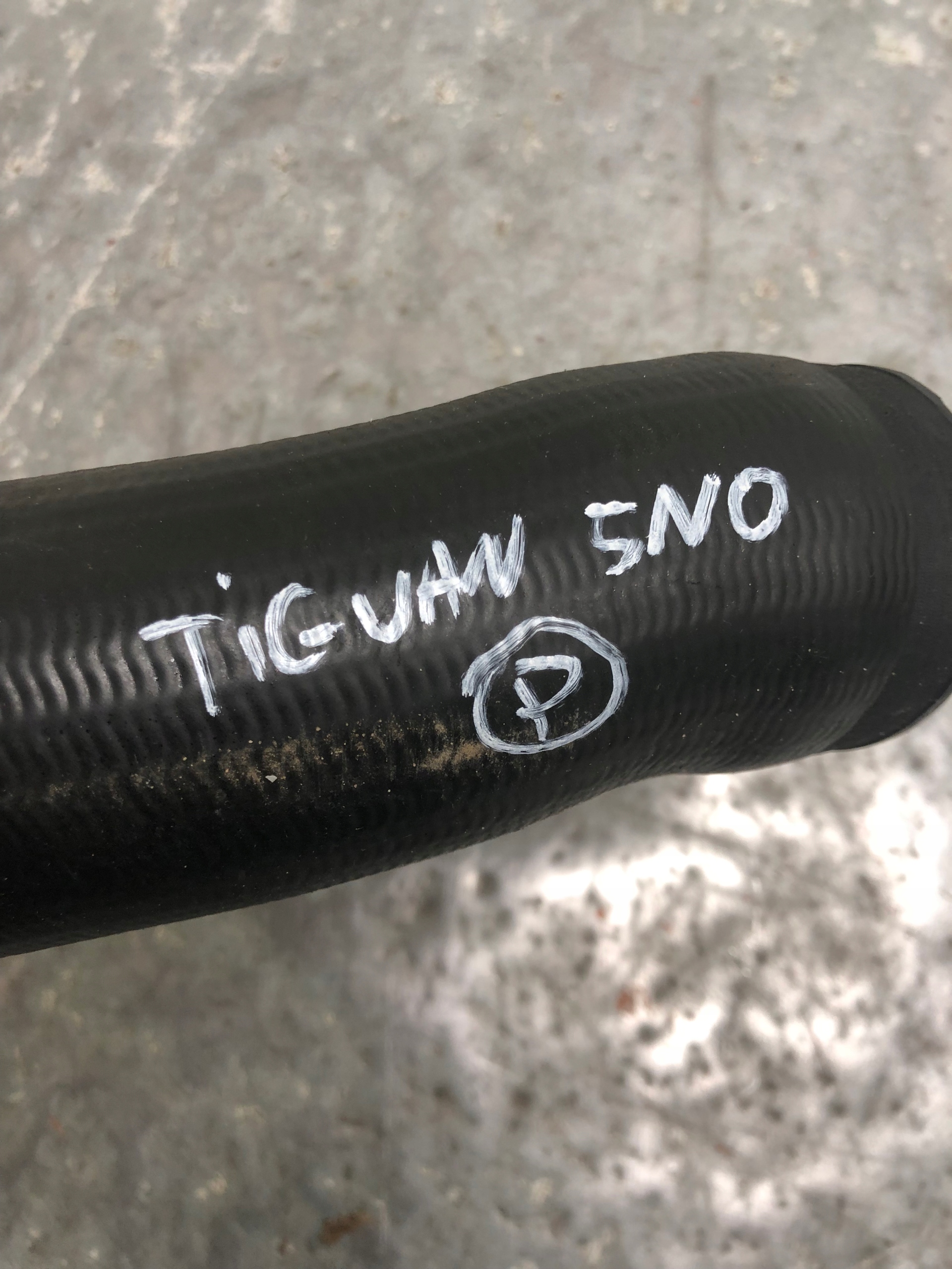 cijev prijenos interkulera VW TIGUAN 5N 5N0145834J