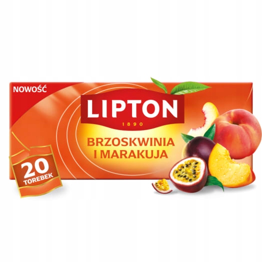 Levně Lipton Ovocný čaj Broskev a Marakuja
