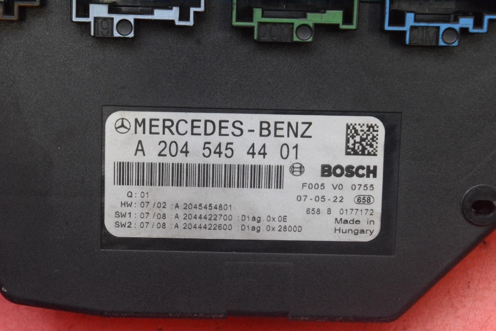 compartment module SAM A2045454401 MERCEDES C-class W204 1.8 compressor; 156 KM
