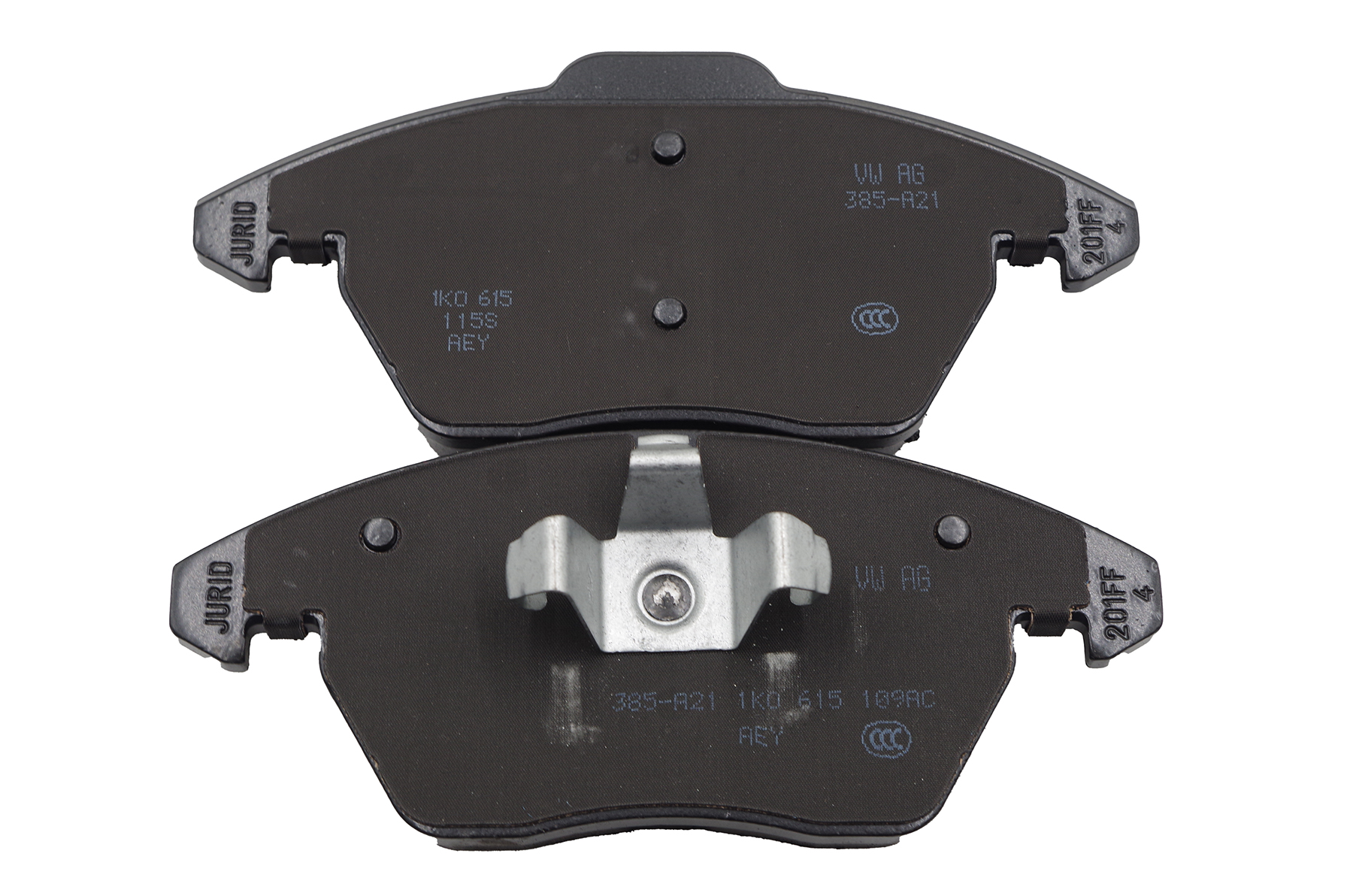 Oryginalne klocki hamulcowe VWAG 5K0698151B Strona zabudowy przód