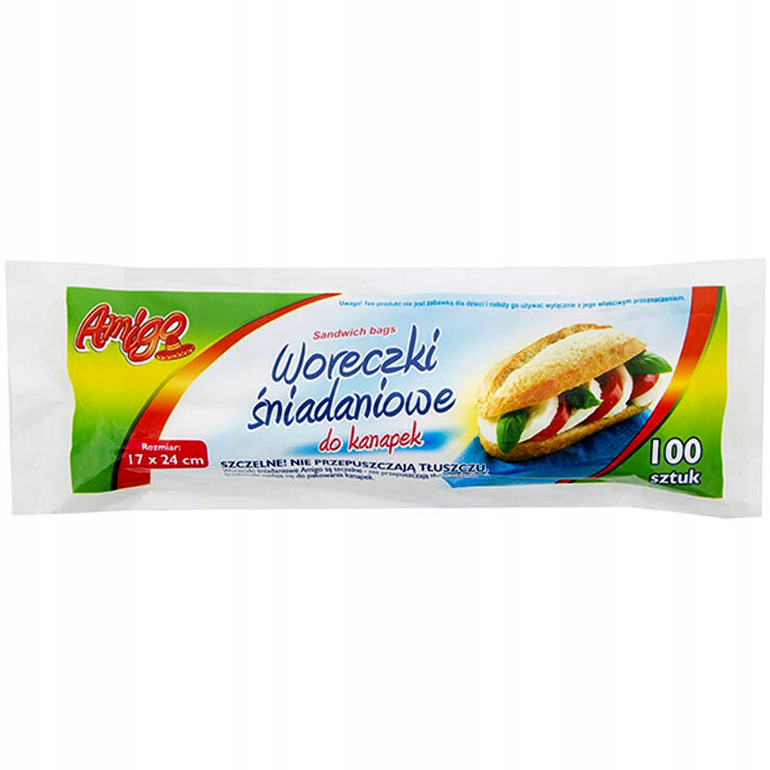 

Amigo Woreczki Śniadaniowe 100 sztuk