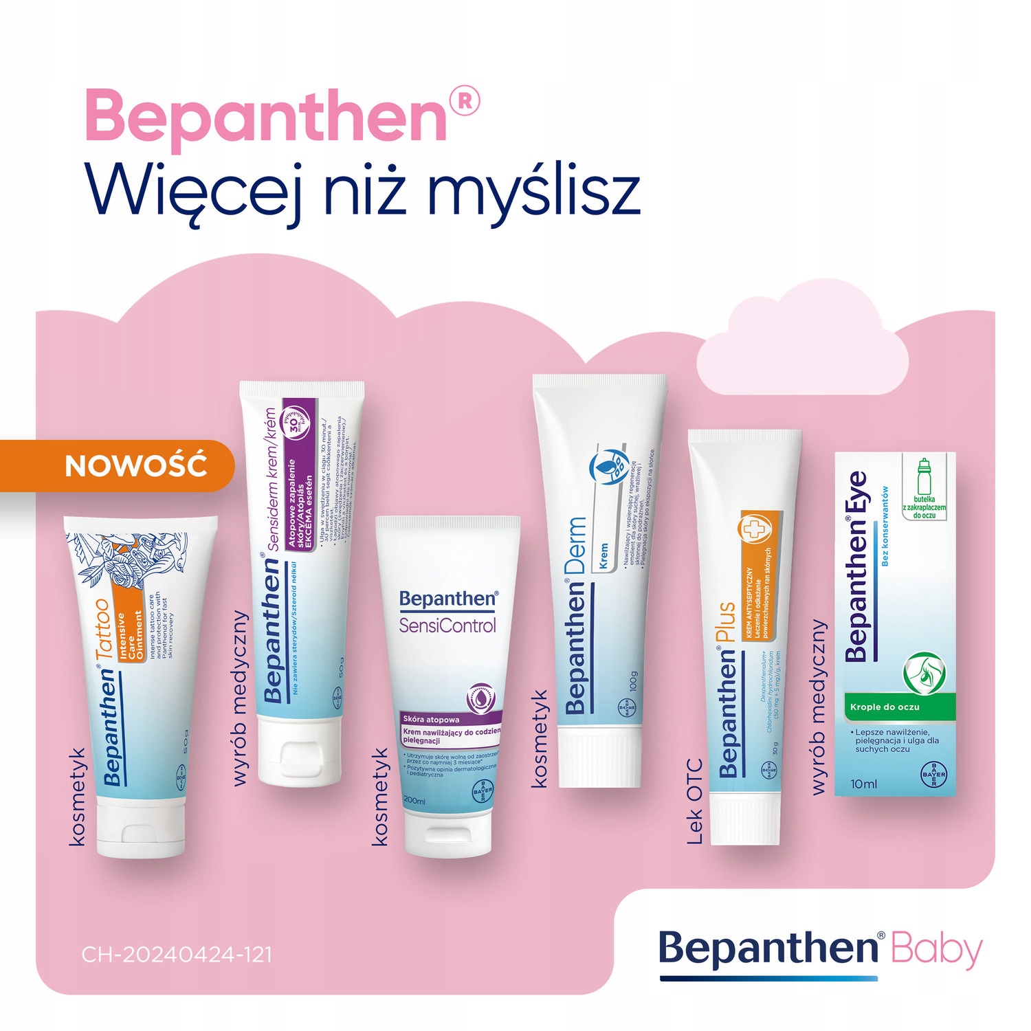 Bepanthen Baby, maść ochronna, 100g Pojemność 100 ml