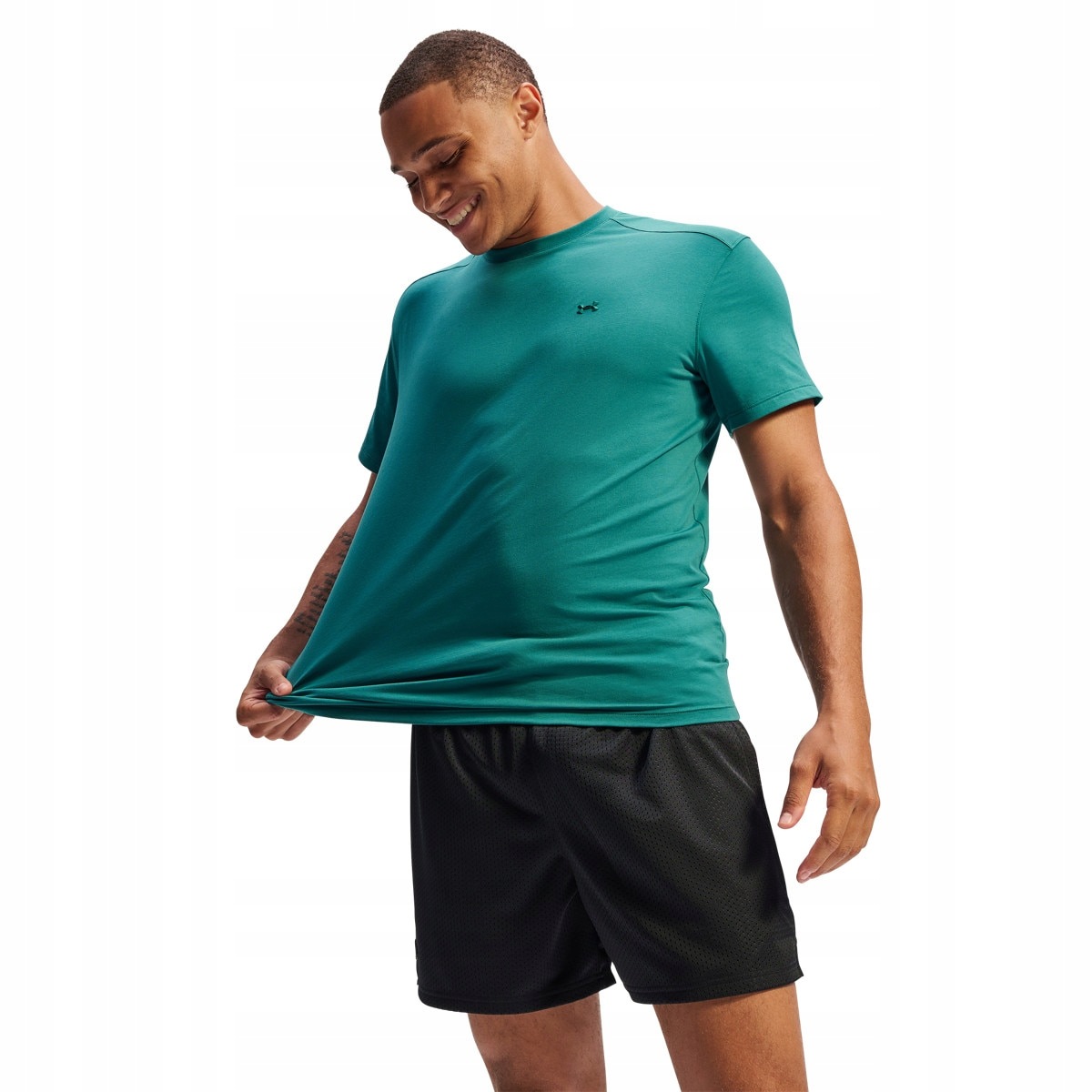 Męska koszulka treningowa Under Armour The Bouncy Tee Turkusowy XL