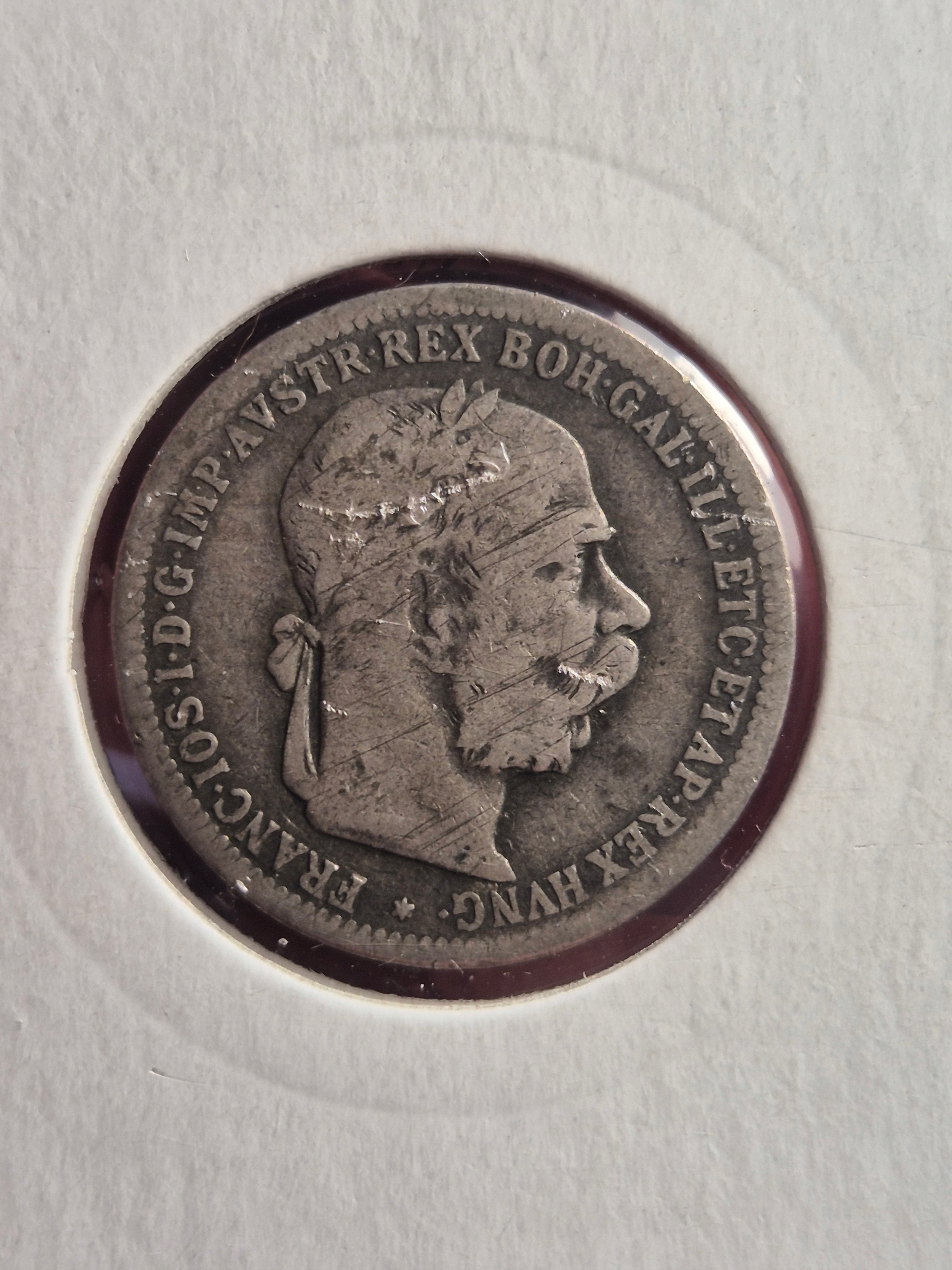 1 korona 1898 r. Ag Austro-Węgry