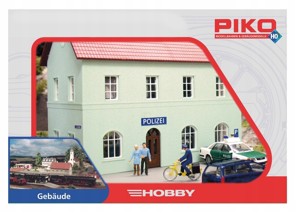 Policejní komisariát H0 1:87 budova pro železniční maketu
