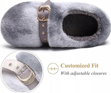 Kapcie damskie szare rozmiar 38,5 Rozmiar 38,5