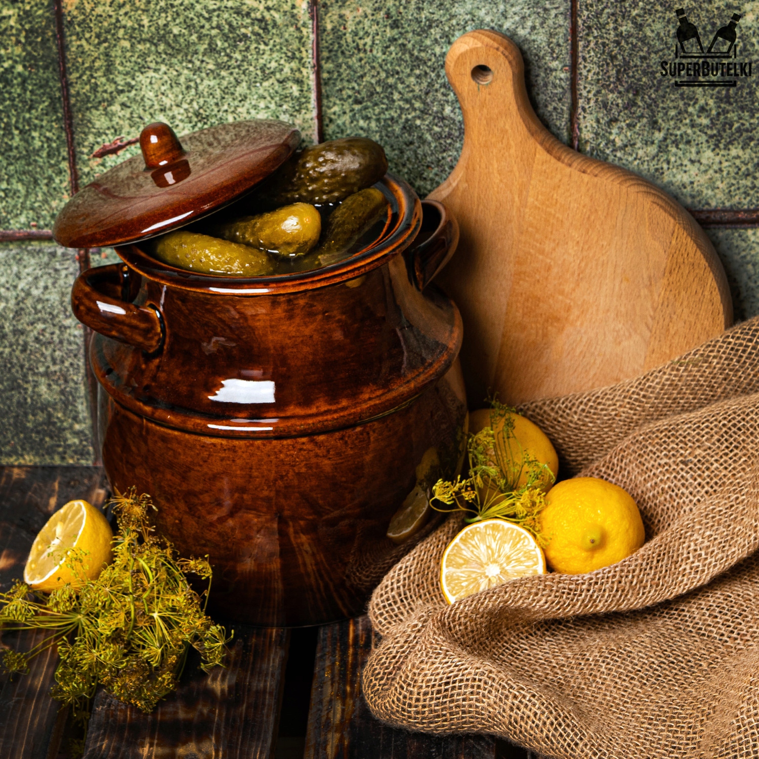 KAMIONKA GARNEK BECZKA 4 L NA OGÓRKI SMALEC MASŁO Materiał dominujący ceramika