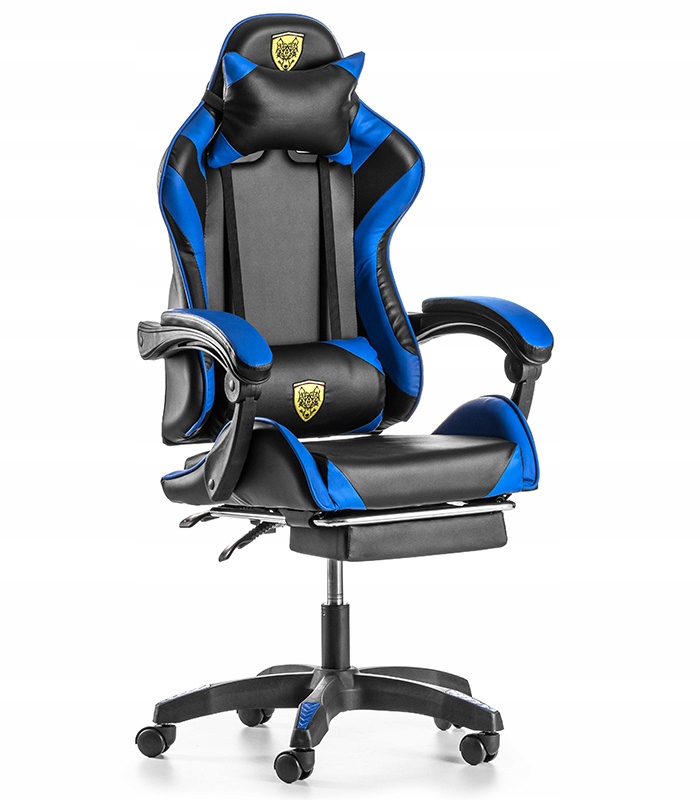 Herní Křeslo S Podnožkou Kancelářský Masážní Přístroj Pro Hráče Otočný Nově