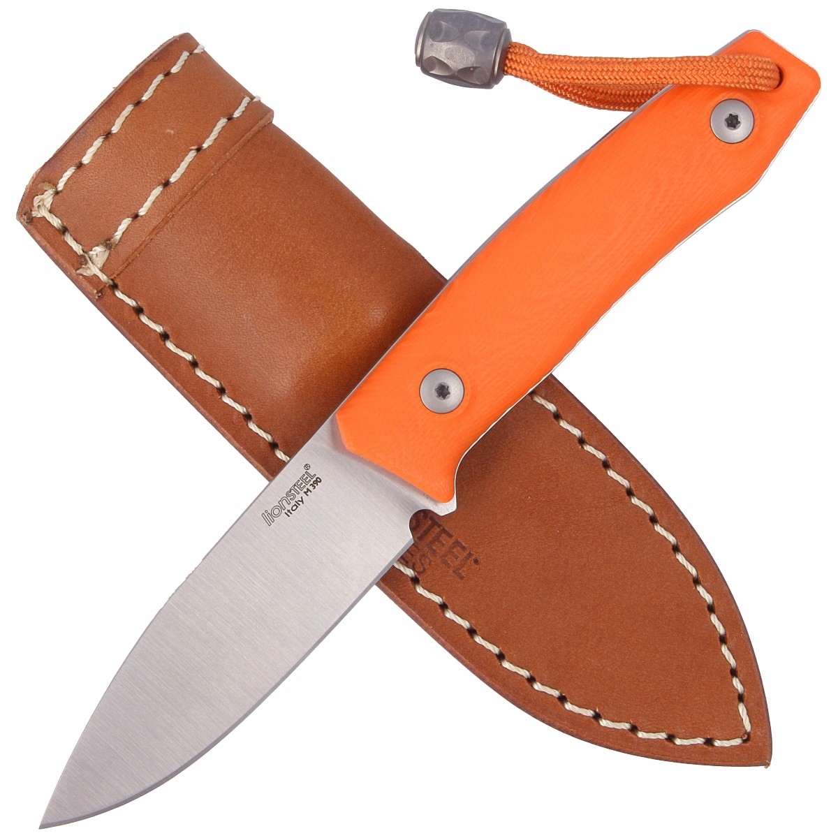 Nůž LionSteel Bushcraft Orange G10, Satin Blade (M1 Gor)