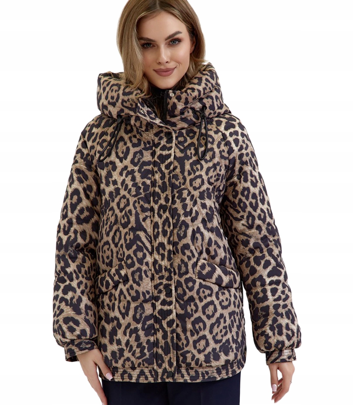 Dámská Zimní bunda Kornelia, prošívaná, oversize, s kapucí velikost 44