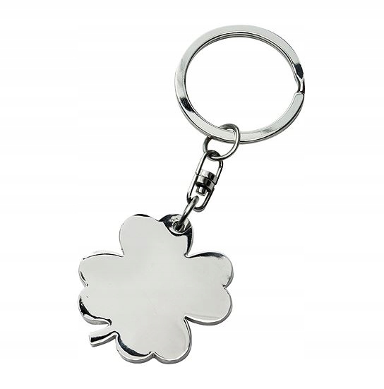 BRELOK do kluczy z grawerem Koniczyna Clover Luck — 13