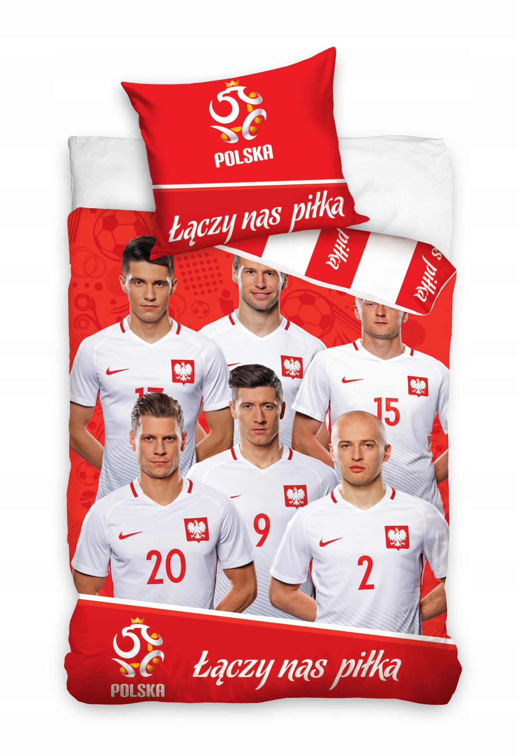 

Pościel Robert Lewandowski 140x200 Pzpn piłka