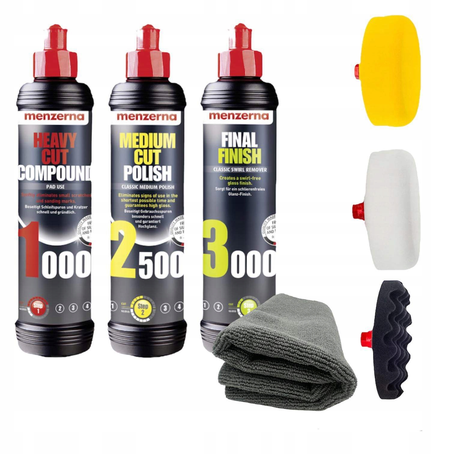 НАБОР ПАСТ MENZERNA 1000 2500 3000 + 3 HML КОЛОДКИ