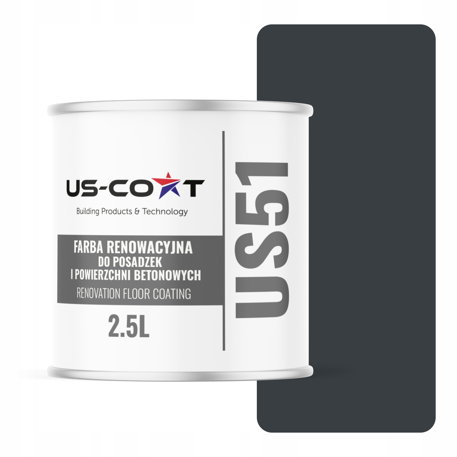 Farba Na Renováciu Podláh Betón Garáž Farba Antracit RAL7016 Mat 2,5 L