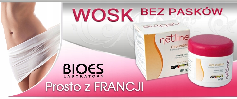 Netline FRANCUSKI WOSK do depilacji BEZ PASKÓW Postać w pojemniku
